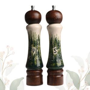 Komplet młynków ceramiczny ręcznie zdobiony