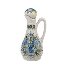 Pojemnik ceramiczny ręcznie malowany ocet/olej Olimp