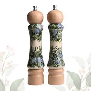 Komplet młynków ceramiczny ręcznie zdobiony
