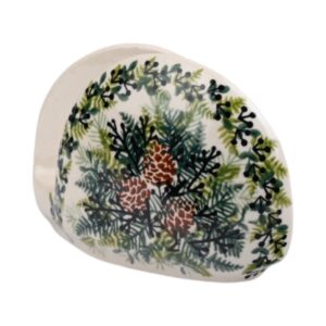 Serwetnik ceramiczny ręcznie malowany duży