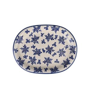 Talerz ceramiczny ręcznie malowany 29 owalny Olimp