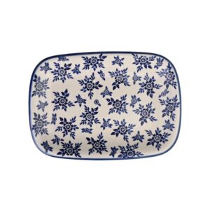 Talerz ceramiczny ręcznie malowany 25 prostokątny
