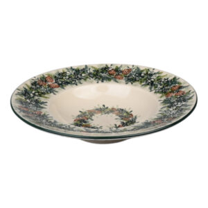 Talerz ceramiczny ręcznie malowany 26 pasta