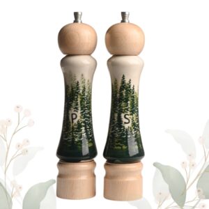Komplet młynków ceramiczny ręcznie zdobiony