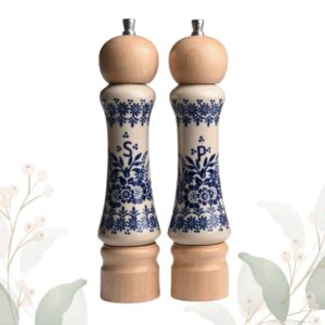 Komplet młynków ceramiczny ręcznie zdobiony