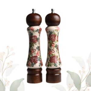 Komplet młynków ceramiczny ręcznie zdobiony