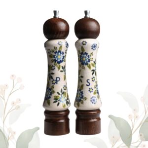 Komplet młynków ceramiczny ręcznie zdobiony