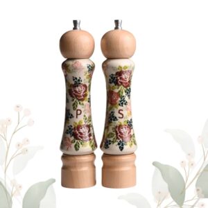 Komplet młynków ceramiczny ręcznie zdobiony
