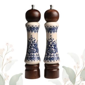 Komplet młynków ceramiczny ręcznie zdobiony